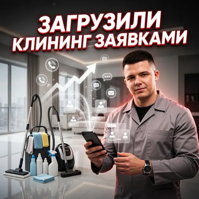 Обложка для клининговой компании: заявки на уборку